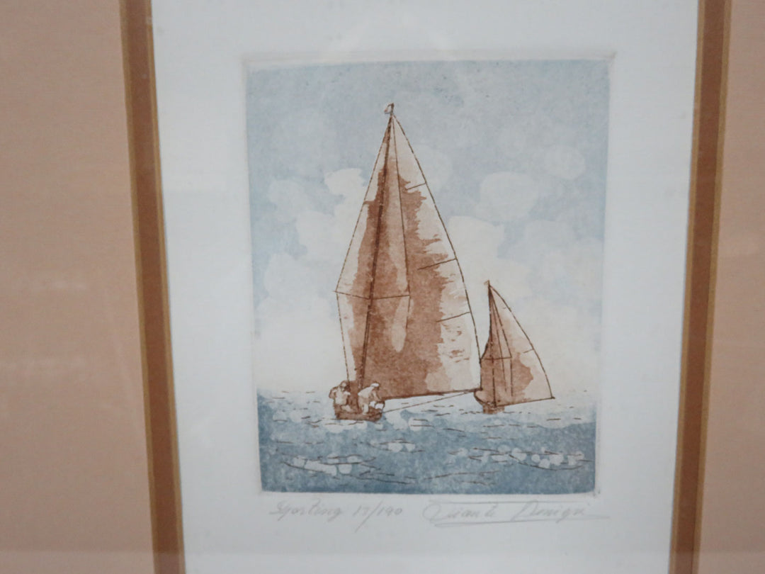 Sailboat Etching