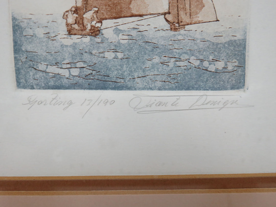 Sailboat Etching
