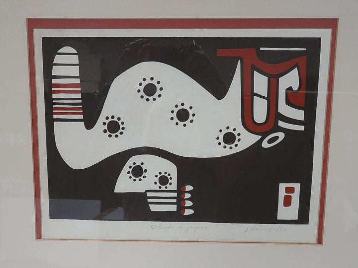 Abstract Serigraph by Ojibwa Artist