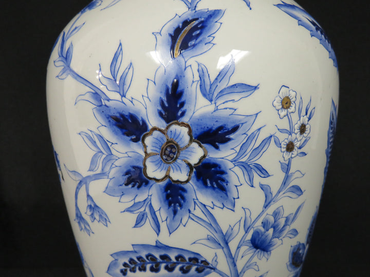 Blue and White Baluster Vase
