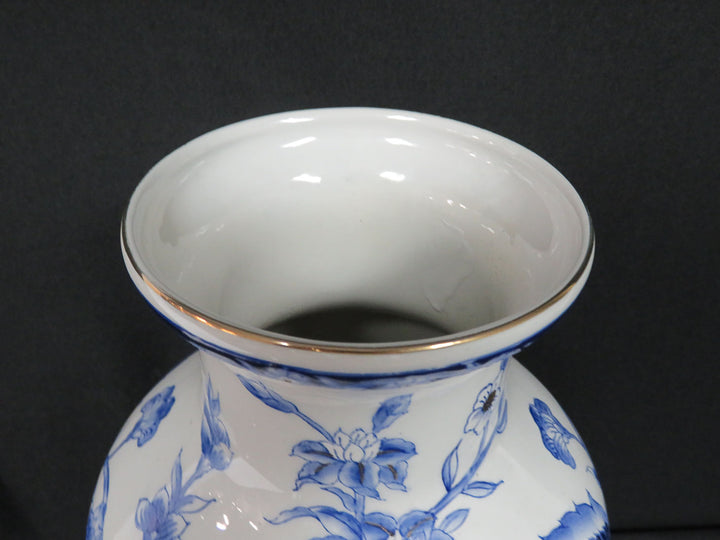 Blue and White Baluster Vase