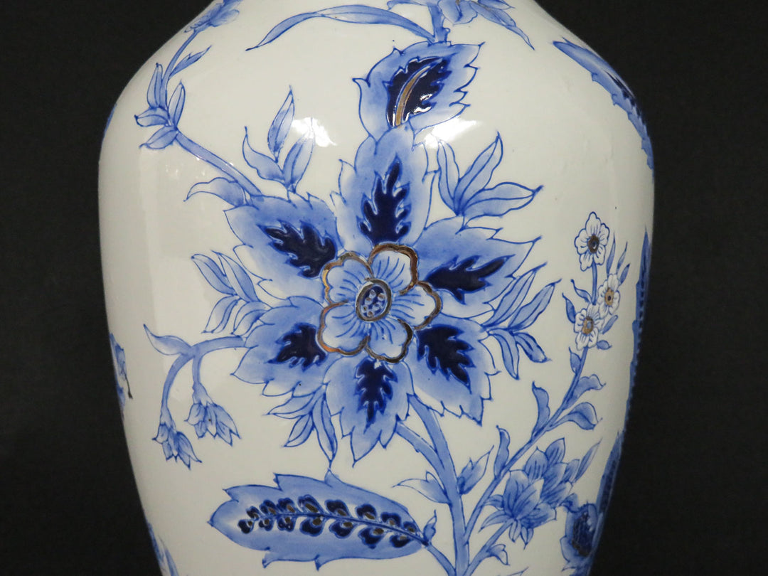 Blue and White Baluster Vase