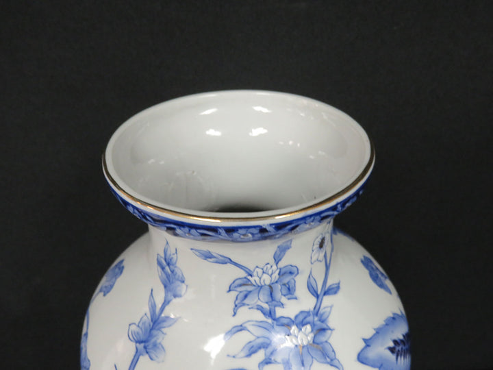Blue and White Baluster Vase