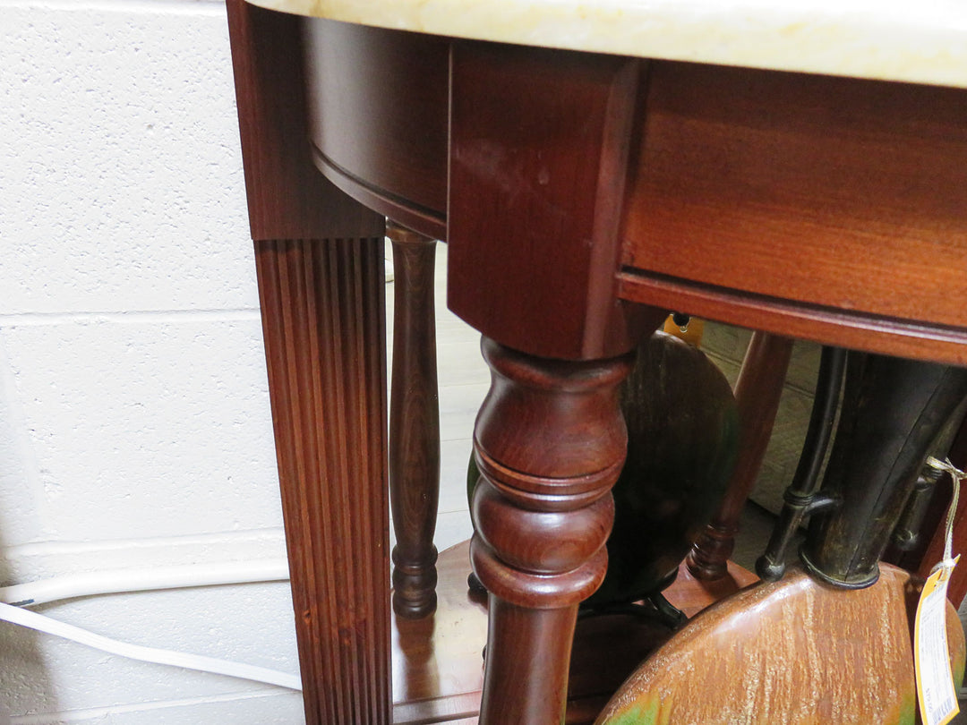 Hall Tree with Marble Top