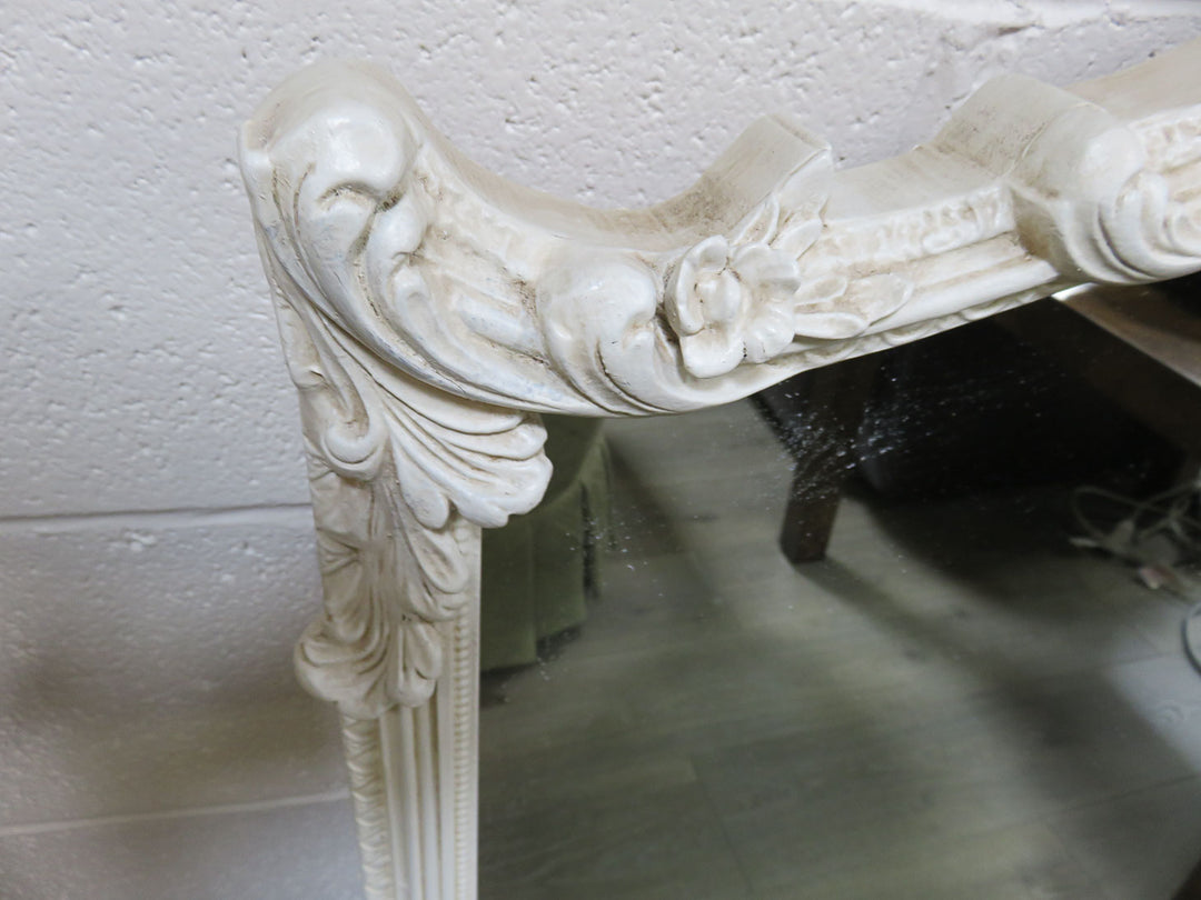 Scrolled Cream Horizontal  Mirror