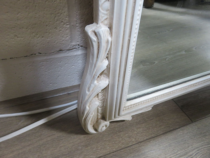 Scrolled Cream Horizontal  Mirror