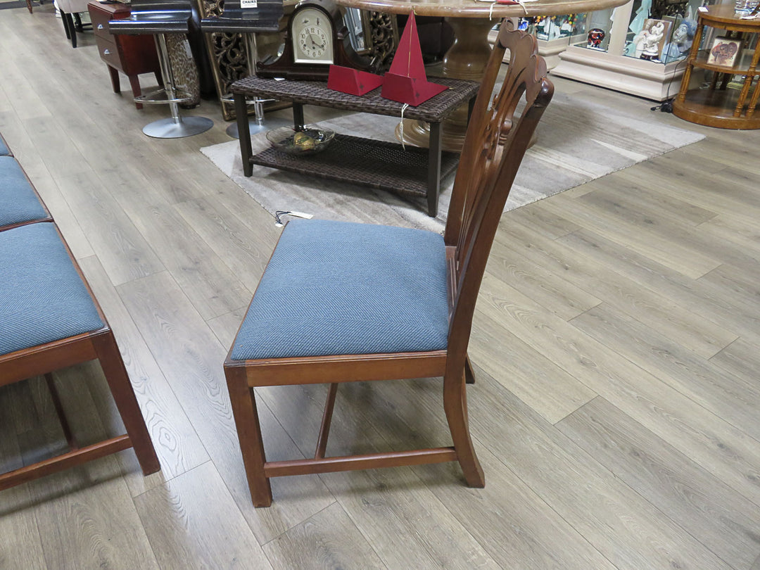 Set of Six Chippendale Style Dining Chairs