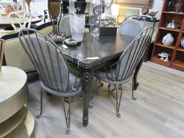 Set of Four Wrought Iron Chairs
