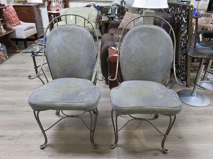 Set of Four Wrought Iron Chairs