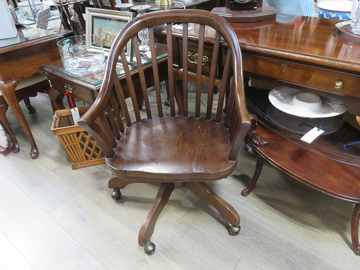 Adjustable Wood Office Chair