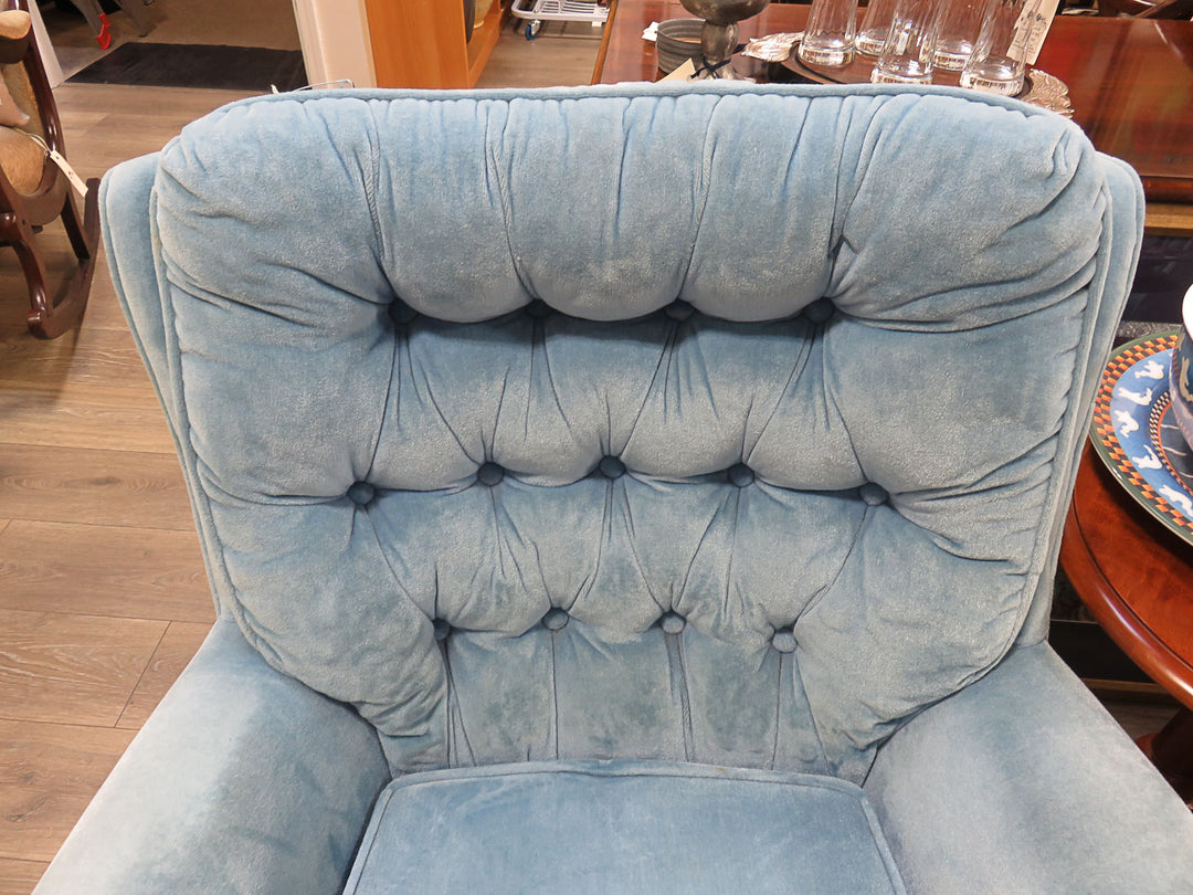 Blue Swivel/Rocking Chair