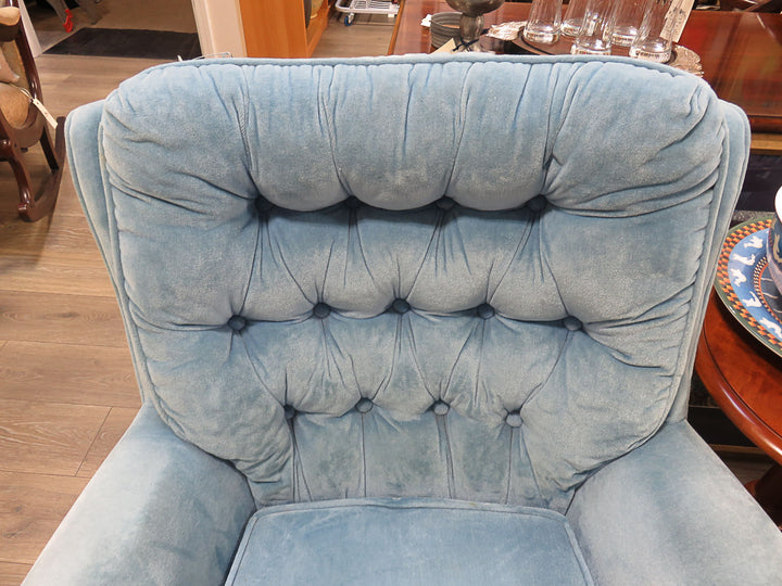 Blue Swivel/Rocking Chair
