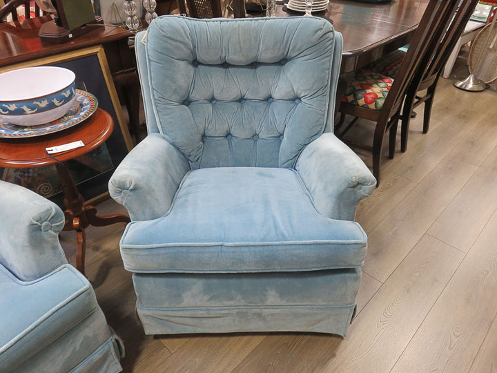 Blue Swivel/Rocking Chair