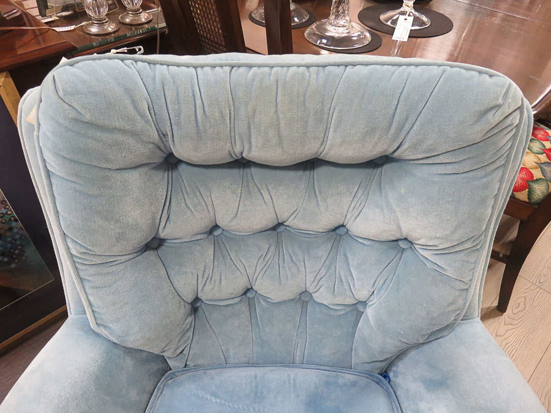 Blue Swivel/Rocking Chair