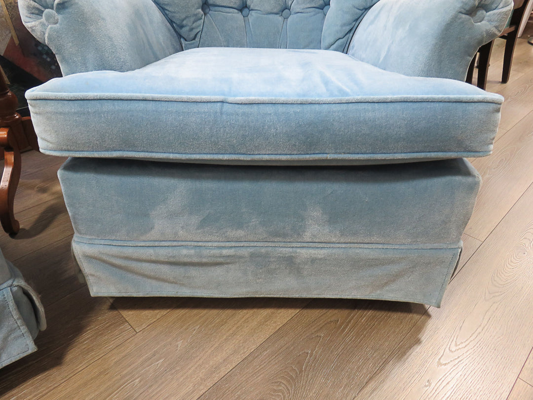 Blue Swivel/Rocking Chair