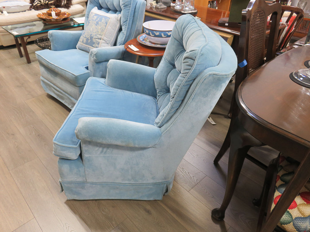 Blue Swivel/Rocking Chair