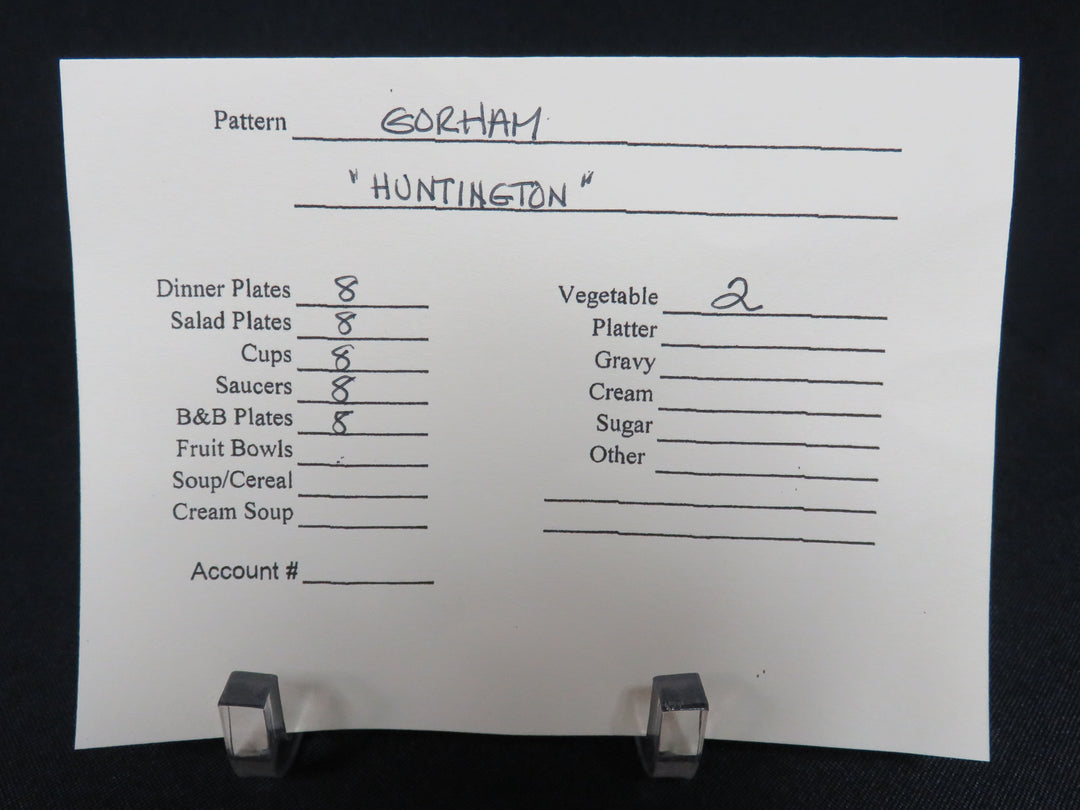 Gorham "Huntington" China Set