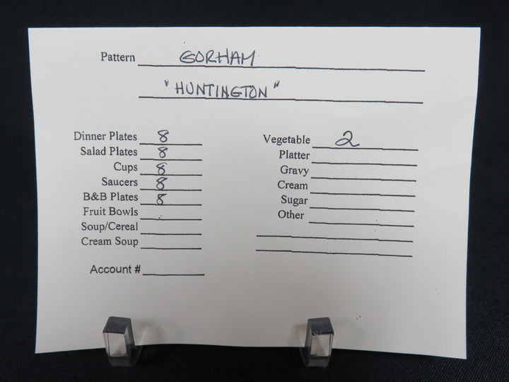 Gorham "Huntington" China Set