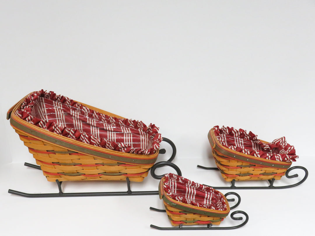 Longaberger Nesting Sleigh Baskets