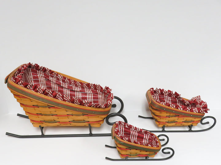 Longaberger Nesting Sleigh Baskets