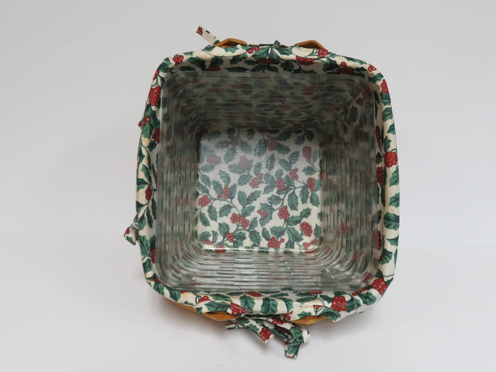 Longaberger Lidded Holiday Basket