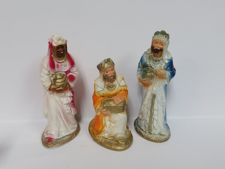 Chalkware Nativity Scene