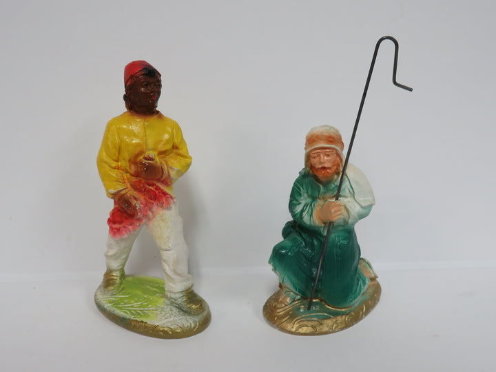 Chalkware Nativity Scene