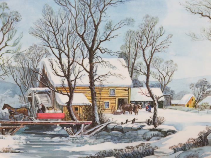 Winter Scene Melamine Platter