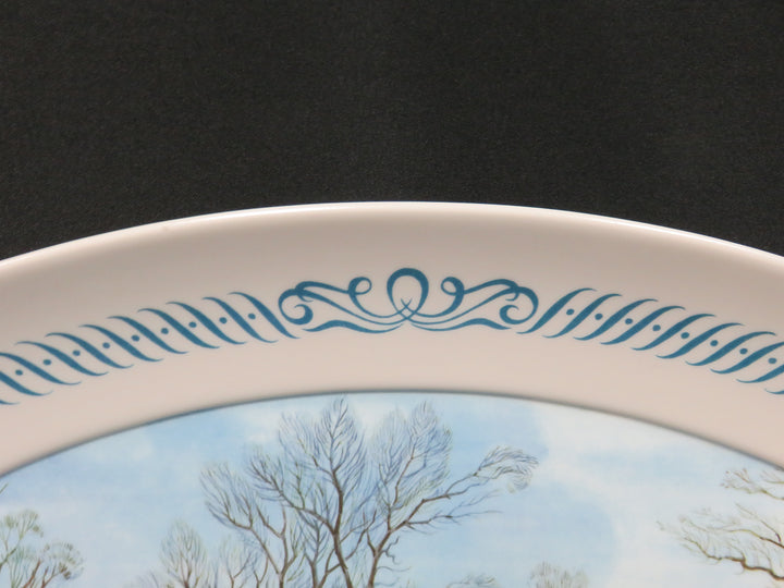 Winter Scene Melamine Platter