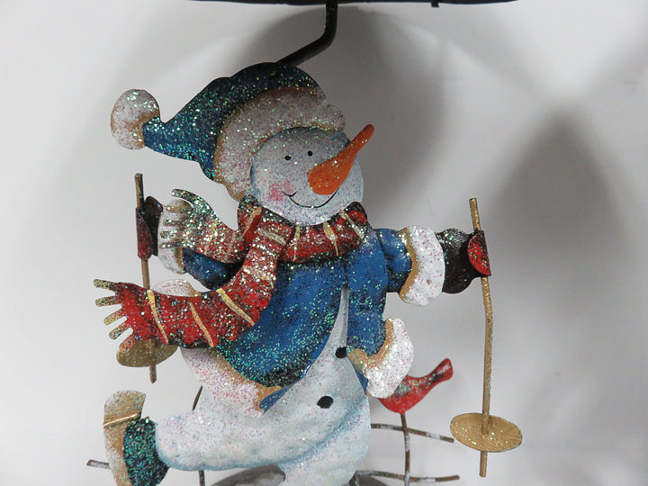 Skiing Snowman Lamp Votives