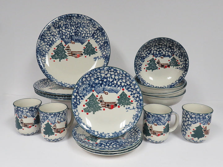 Tienshan Christmas China Set