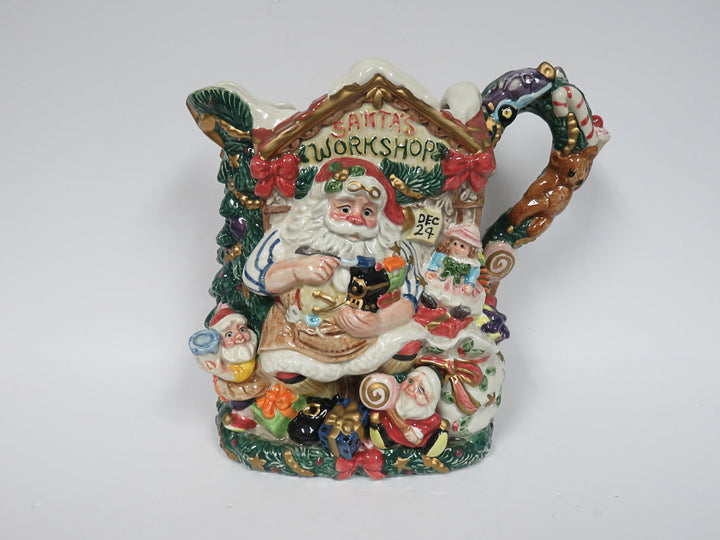 Fitz & Floyd Santa's Workshop Pitcher