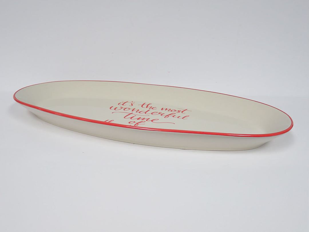 Oval Christmas Platter
