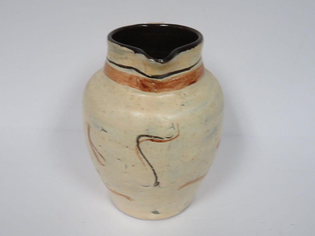 Signed Pottery Pitcher