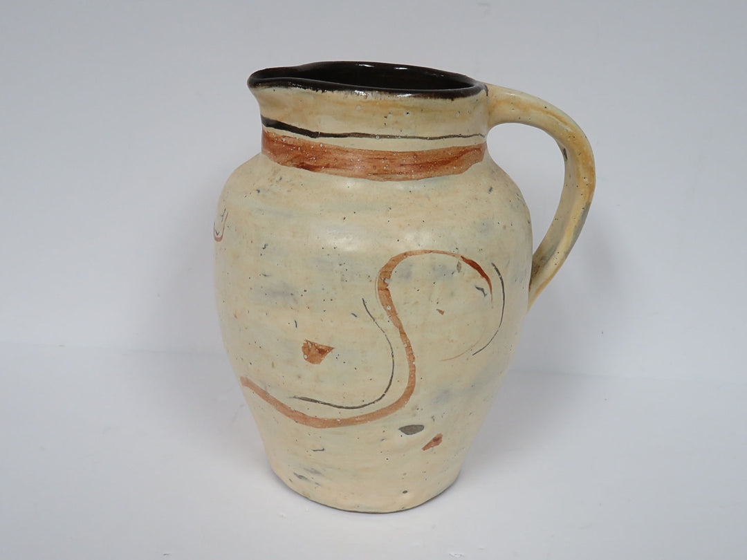 Signed Pottery Pitcher