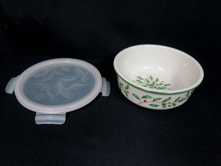 Lenox Christmas Round Storage Bowl