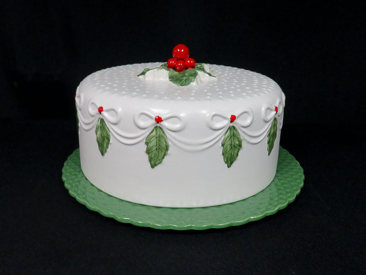 Vintage Covered Cake Plate