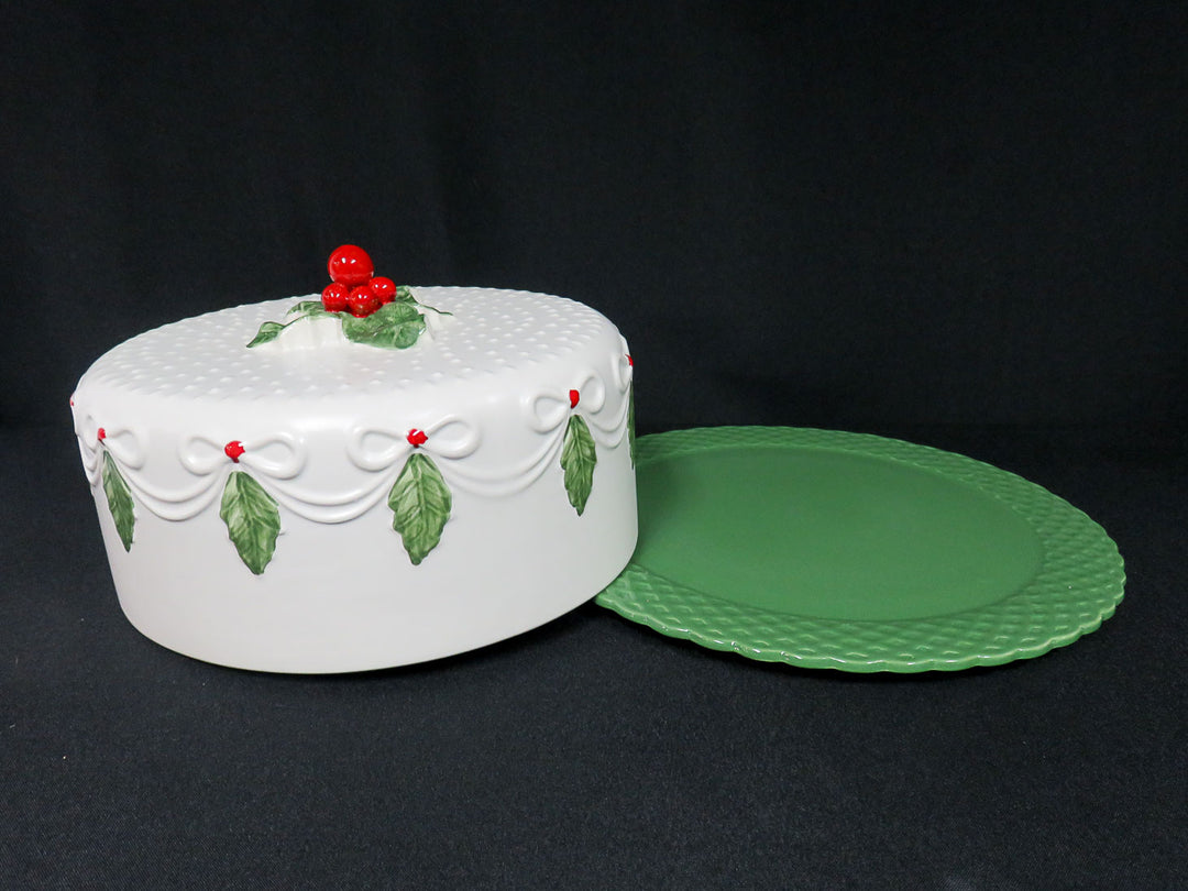 Vintage Covered Cake Plate