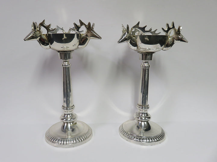 Stag Head Candleholders