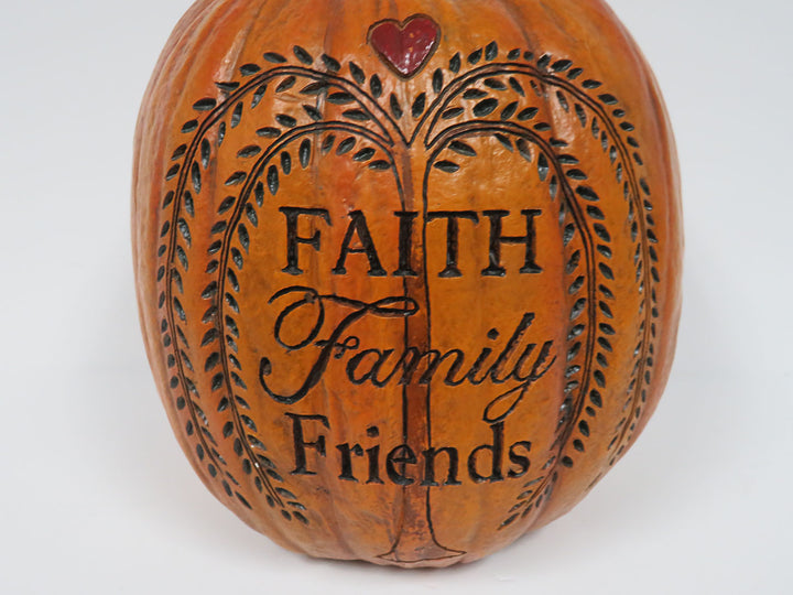Carved Inspirational Pumpkin