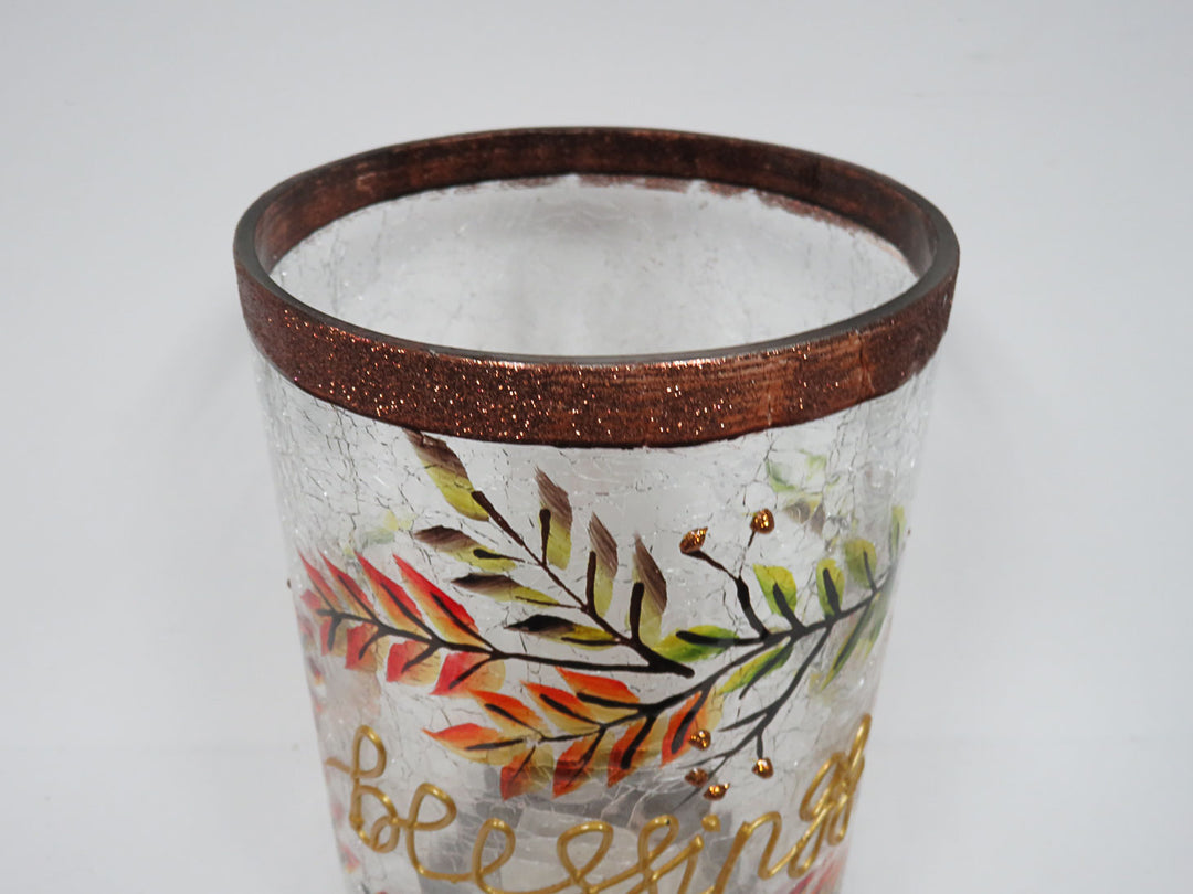 Thanksgiving Hurricane Candleholder