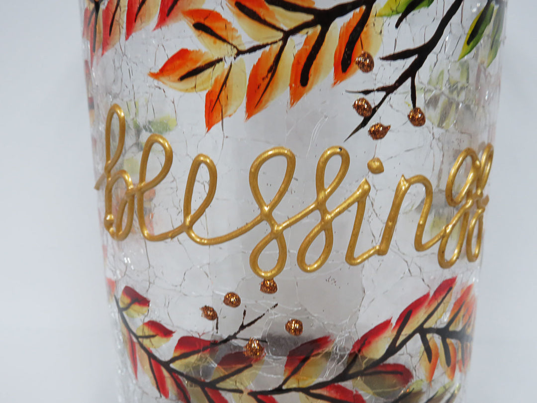 Thanksgiving Hurricane Candleholder