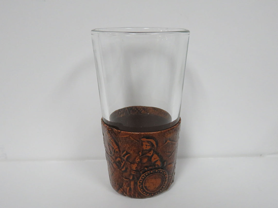 Leather Wrapped Decanter & Glasses