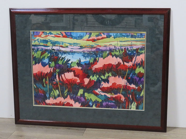 Abstract Lithograph by Barbara Krupp