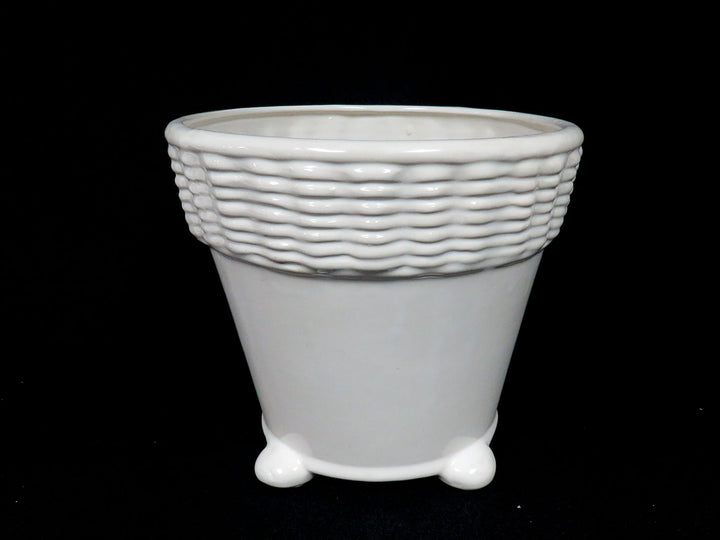 White Ceramic Planter