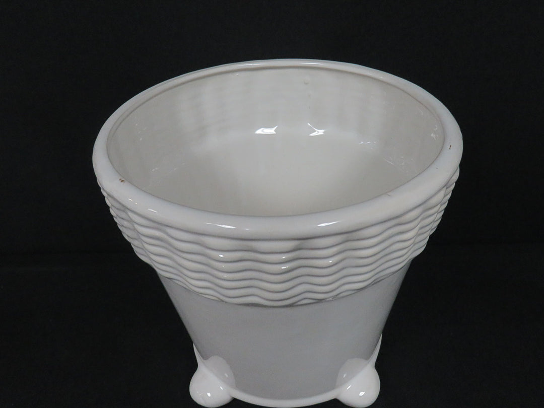 White Ceramic Planter