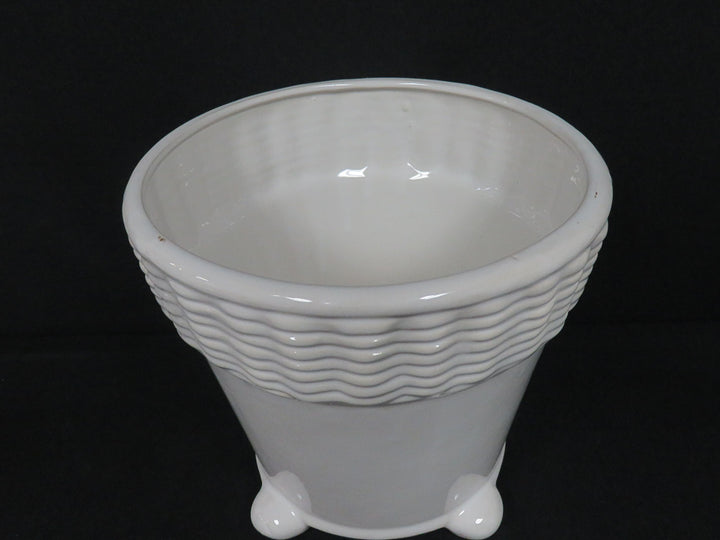 White Ceramic Planter