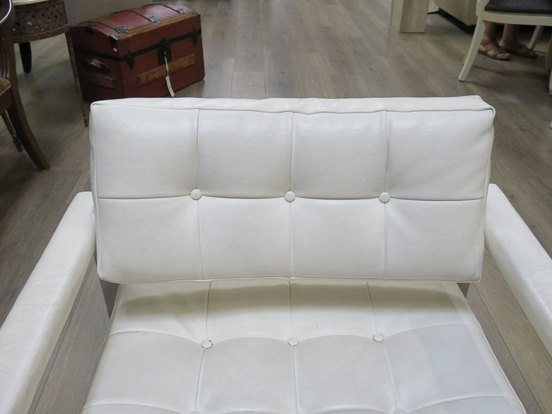 Contemporary White Occasional Chair
