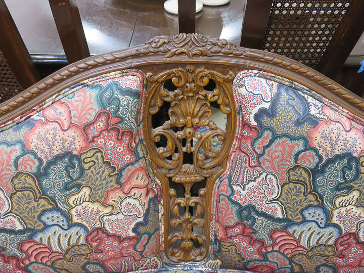 Vintage Carved Love Seat