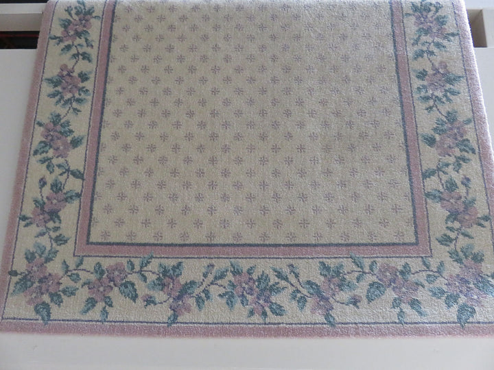 Pastel Floral Area Rug